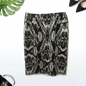 Jones New York Abstract Pattern Pencil Skirt